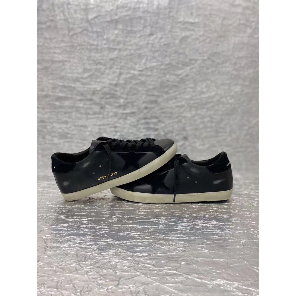 Golden Goose Super-Star black Sneakers,GOLDEN GOOSE