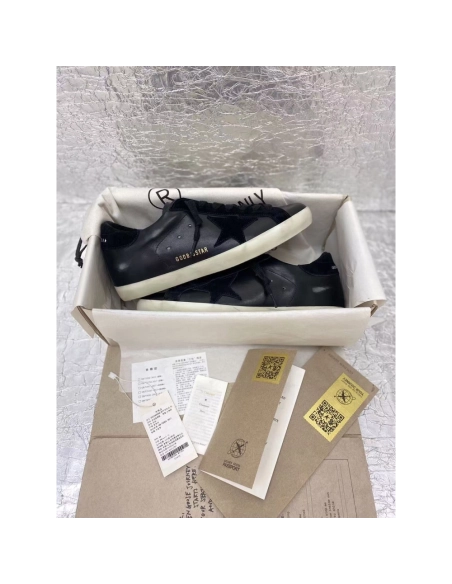 Golden Goose Super-Star black Sneakers,GOLDEN GOOSE