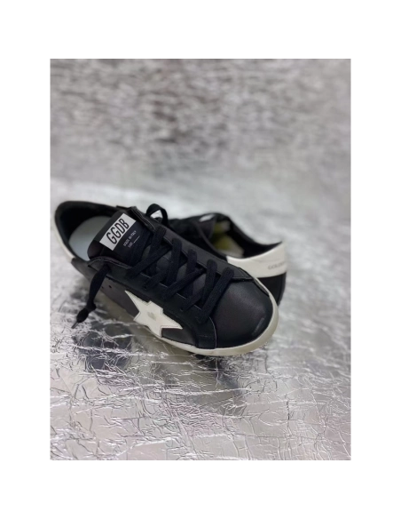 Golden Goose Super-Star Sneakers Black White,GOLDEN GOOSE