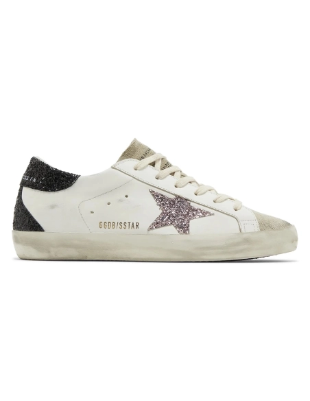 Golden Goose Wmns Superstar White Mauve Pink Glitter,GOLDEN GOOSE
