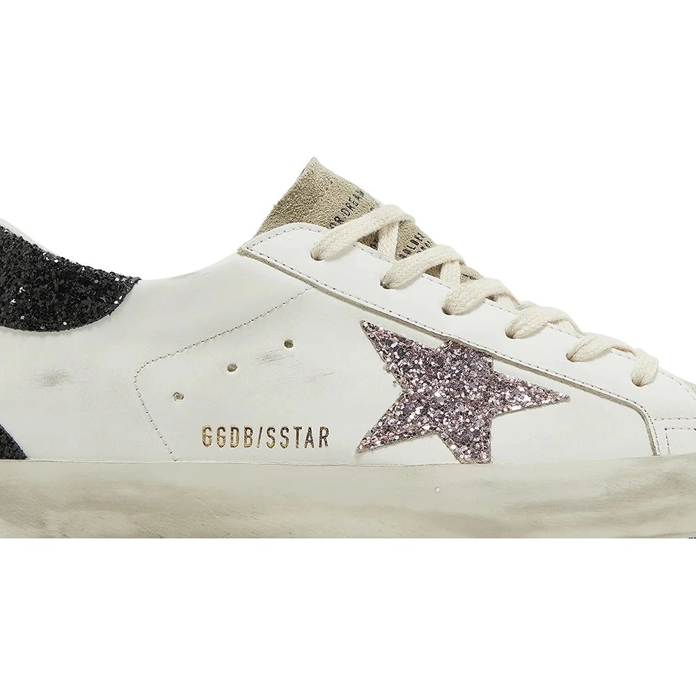 Golden Goose Wmns Superstar White Mauve Pink Glitter,GOLDEN GOOSE