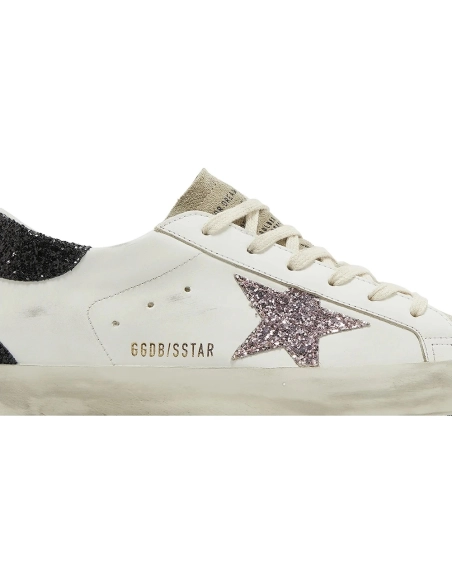 Golden Goose Wmns Superstar White Mauve Pink Glitter,GOLDEN GOOSE