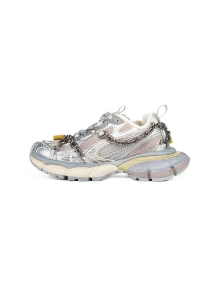 Balenciaga 3XL Chain Sneaker Eggshell Silver Gold,BALENCIAGA 3XL SNEAKER