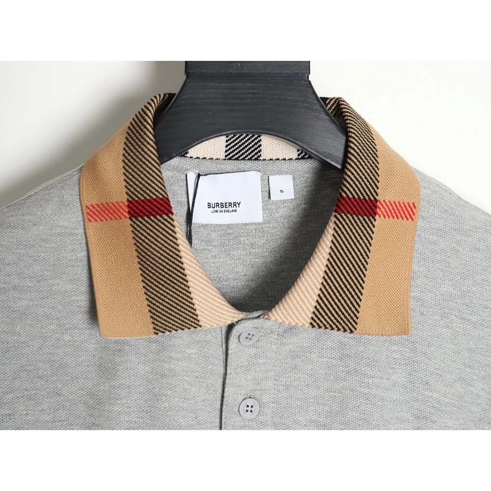 Burberry Classic Collar Check Short Sleeve Polo Shirt,Burberry Shirt,Shirt,APPAREL