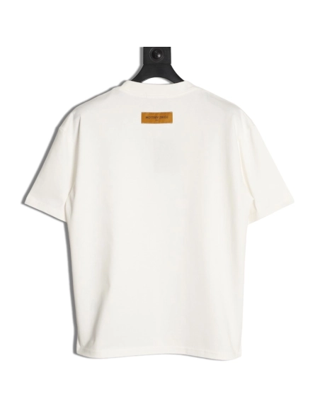 Louis Vuitton black blue lettering shortsleeved Tshirt,Louis Vuitton T Shirt,Tshirt,APPAREL