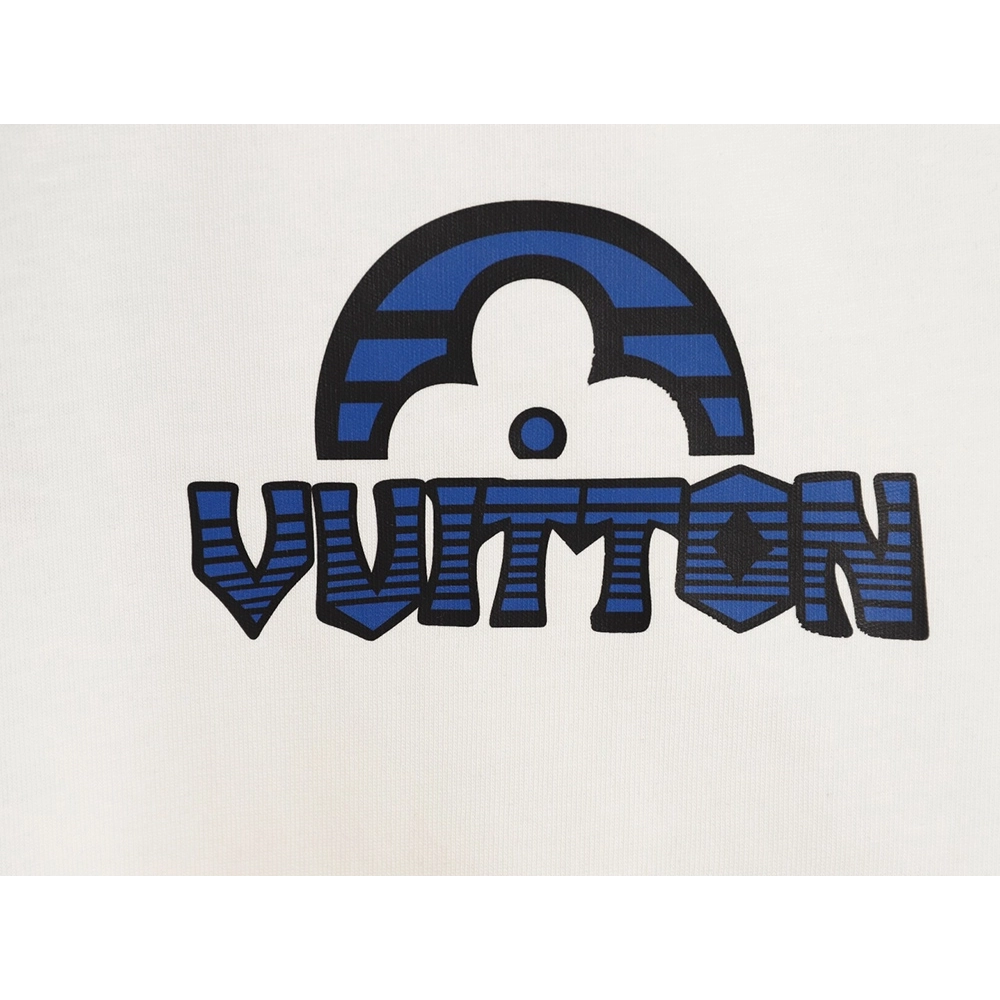 Louis Vuitton black blue lettering shortsleeved Tshirt,Louis Vuitton T Shirt,Tshirt,APPAREL