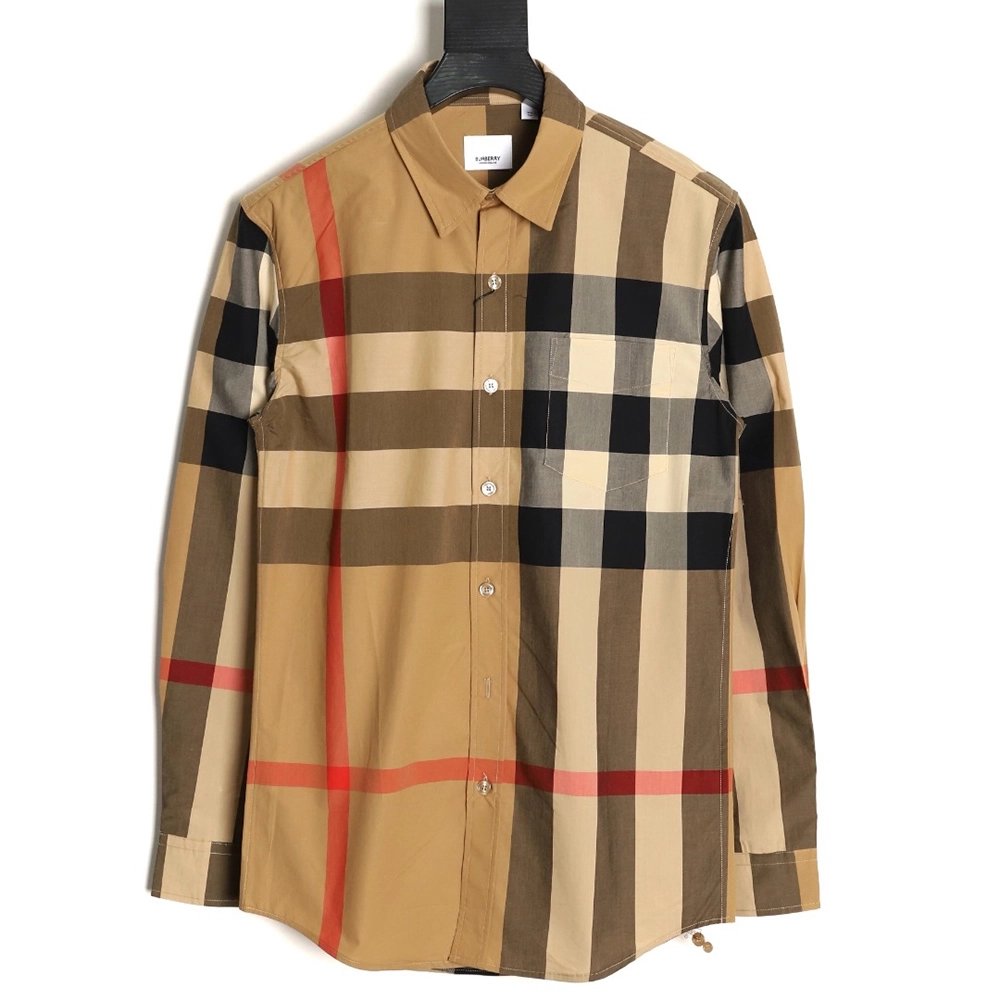 Burberry Classic Large Check Shirt,Burberry Shirt,Shirt,APPAREL