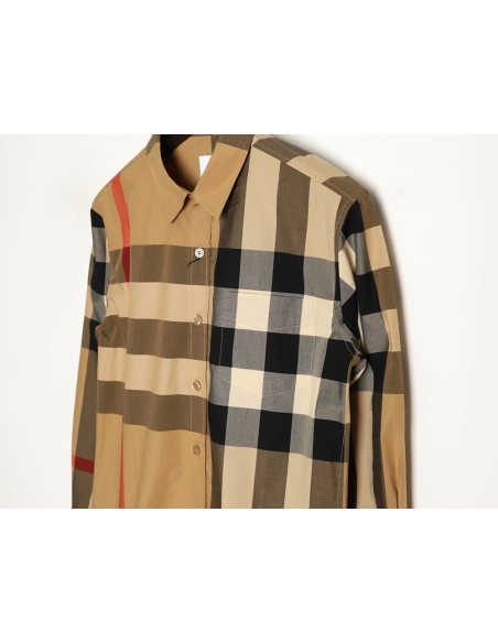 Burberry Classic Large Check Shirt,Burberry Shirt,Shirt,APPAREL