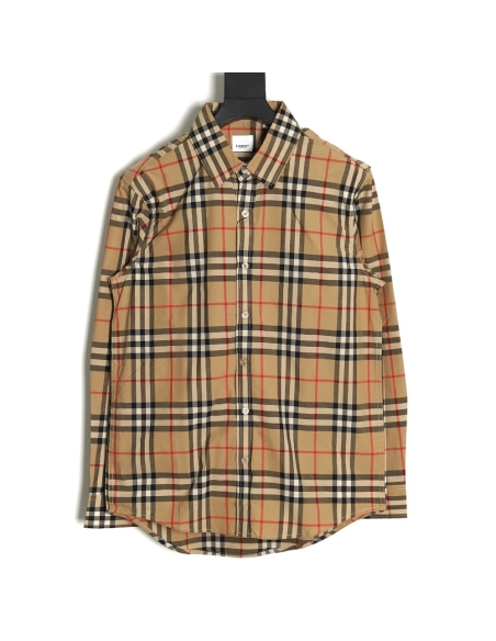 Burberry Classic Striped Long Sleeve Shirt,Burberry Shirt,Shirt,APPAREL