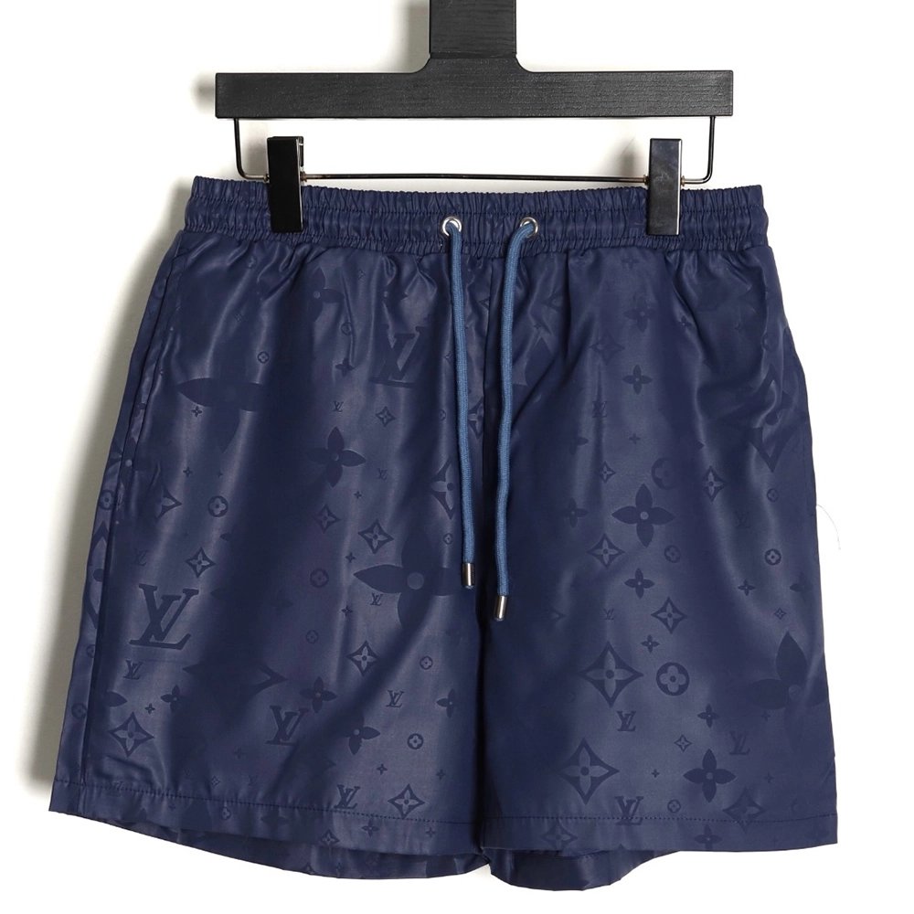 Louis Vuitton classic dark pattern monogram jacquard beach shorts,Louis Vuitton Shorts,Shorts,APPAREL
