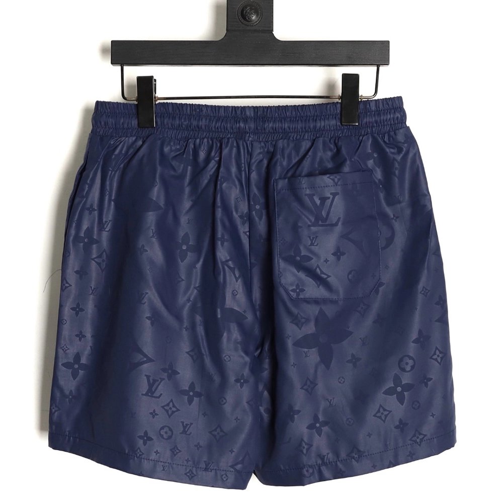 Louis Vuitton classic dark pattern monogram jacquard beach shorts,Louis Vuitton Shorts,Shorts,APPAREL