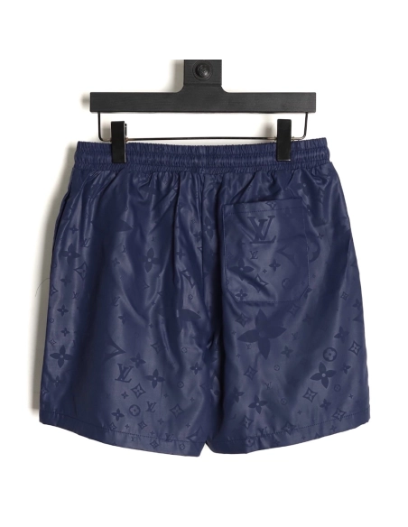 Louis Vuitton classic dark pattern monogram jacquard beach shorts,Louis Vuitton Shorts,Shorts,APPAREL