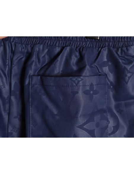 Louis Vuitton classic dark pattern monogram jacquard beach shorts,Louis Vuitton Shorts,Shorts,APPAREL