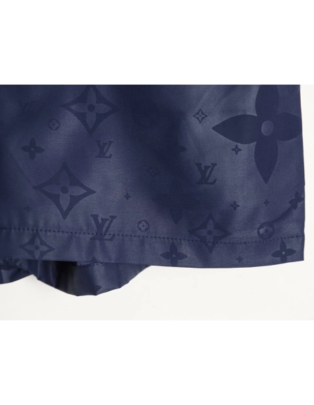 Louis Vuitton classic dark pattern monogram jacquard beach shorts,Louis Vuitton Shorts,Shorts,APPAREL
