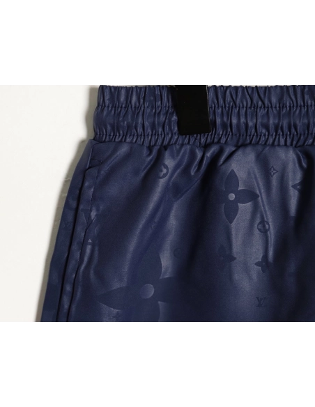 Louis Vuitton classic dark pattern monogram jacquard beach shorts,Louis Vuitton Shorts,Shorts,APPAREL
