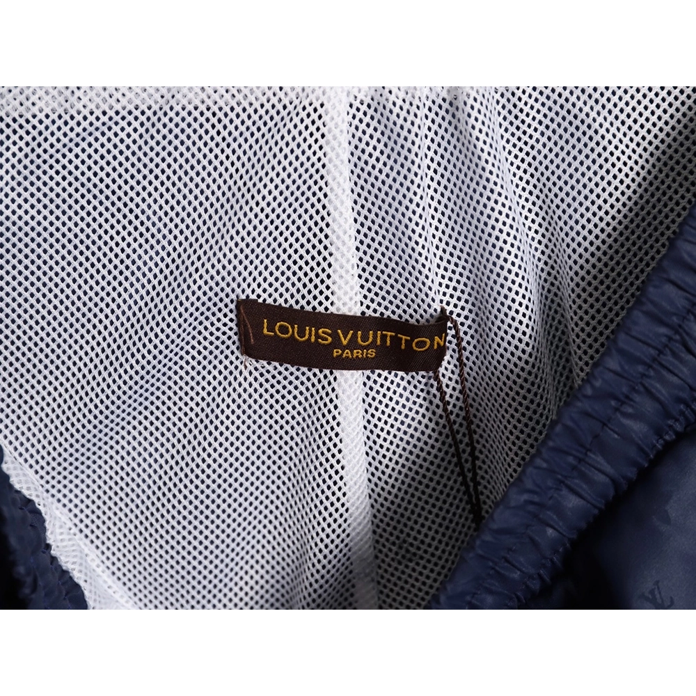 Louis Vuitton classic dark pattern monogram jacquard beach shorts,Louis Vuitton Shorts,Shorts,APPAREL