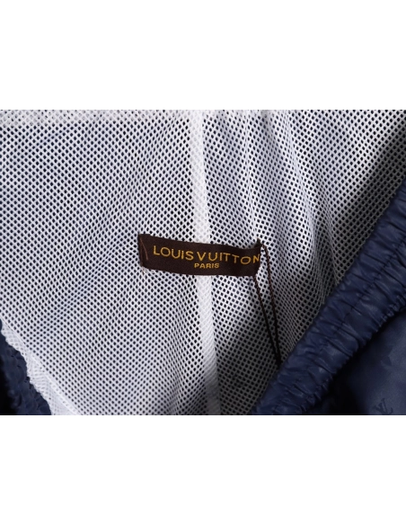 Louis Vuitton classic dark pattern monogram jacquard beach shorts,Louis Vuitton Shorts,Shorts,APPAREL