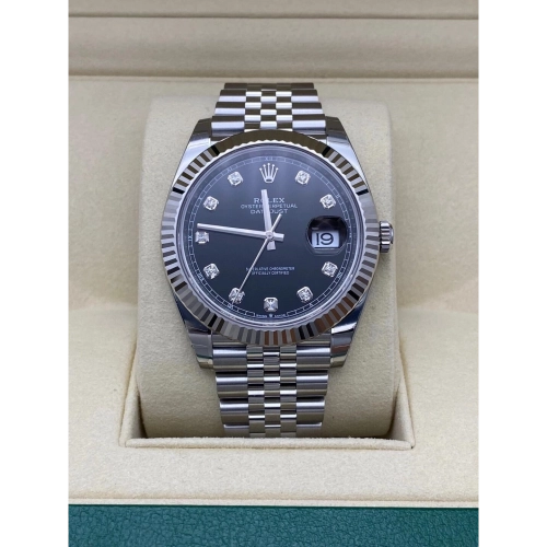 Datejust M126334-0012 black Watch Size 41mm
