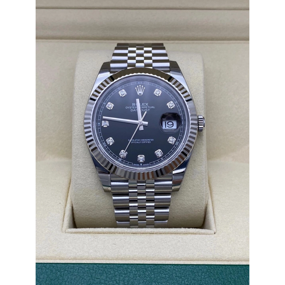 Datejust M126334-0012 black Watch Size 41mm