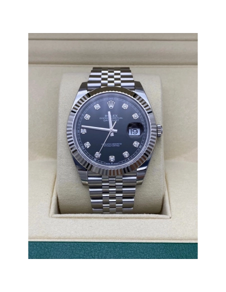 Datejust M126334-0012 black Watch Size 41mm