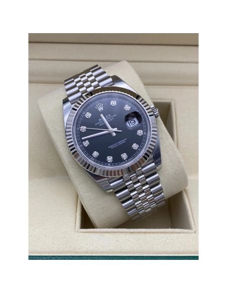 Datejust M126334-0012 black Watch Size 41mm