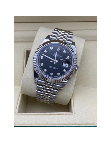 Datejust M126334-0012 black Watch Size 41mm