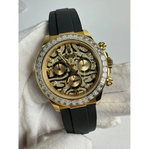 Daytona 116588 TBR Full Diamond Tiger Dial