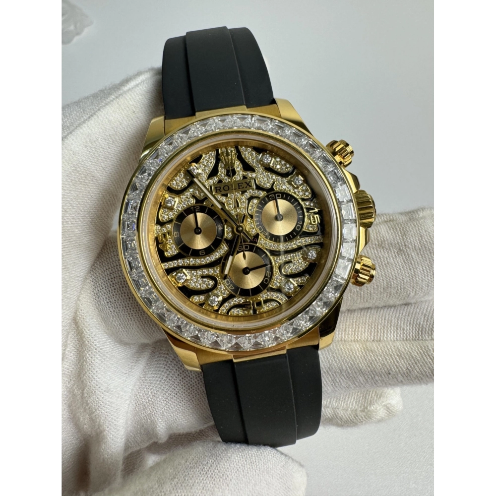 Daytona 116588 TBR Full Diamond Tiger Dial