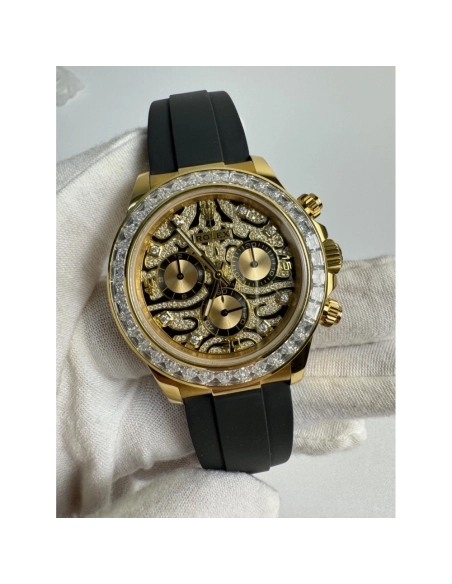 Daytona 116588 TBR Full Diamond Tiger Dial