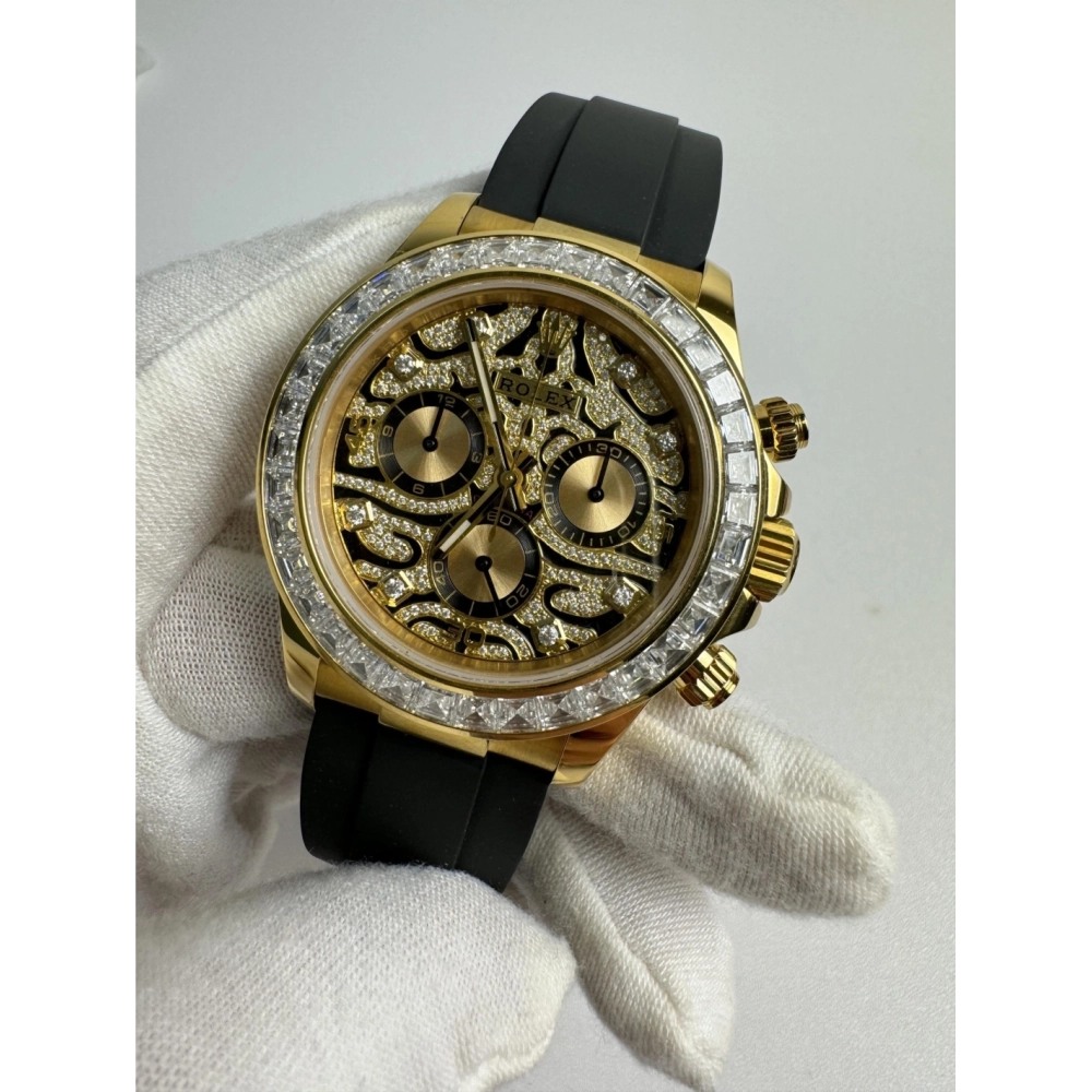 Daytona 116588 TBR Full Diamond Tiger Dial