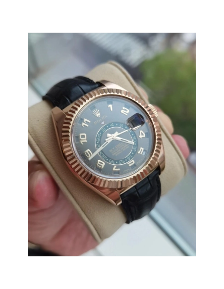 SkyDweller M326135-L(FC) Gold Bezel Brown Dial