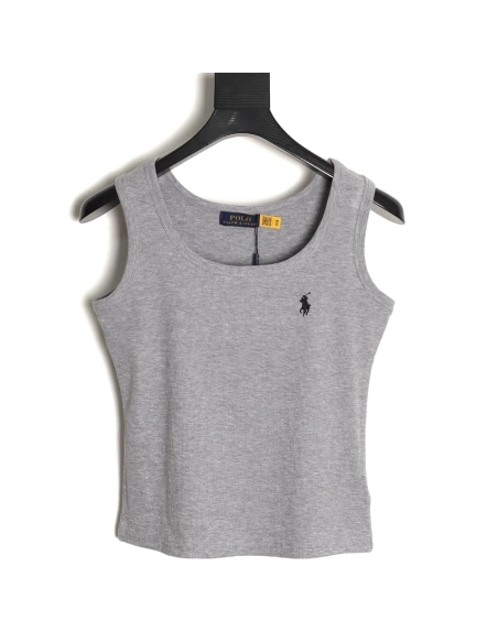 Ralph Lauren Womens Pony Embroidered Vest TSK1,Ralph Lauren