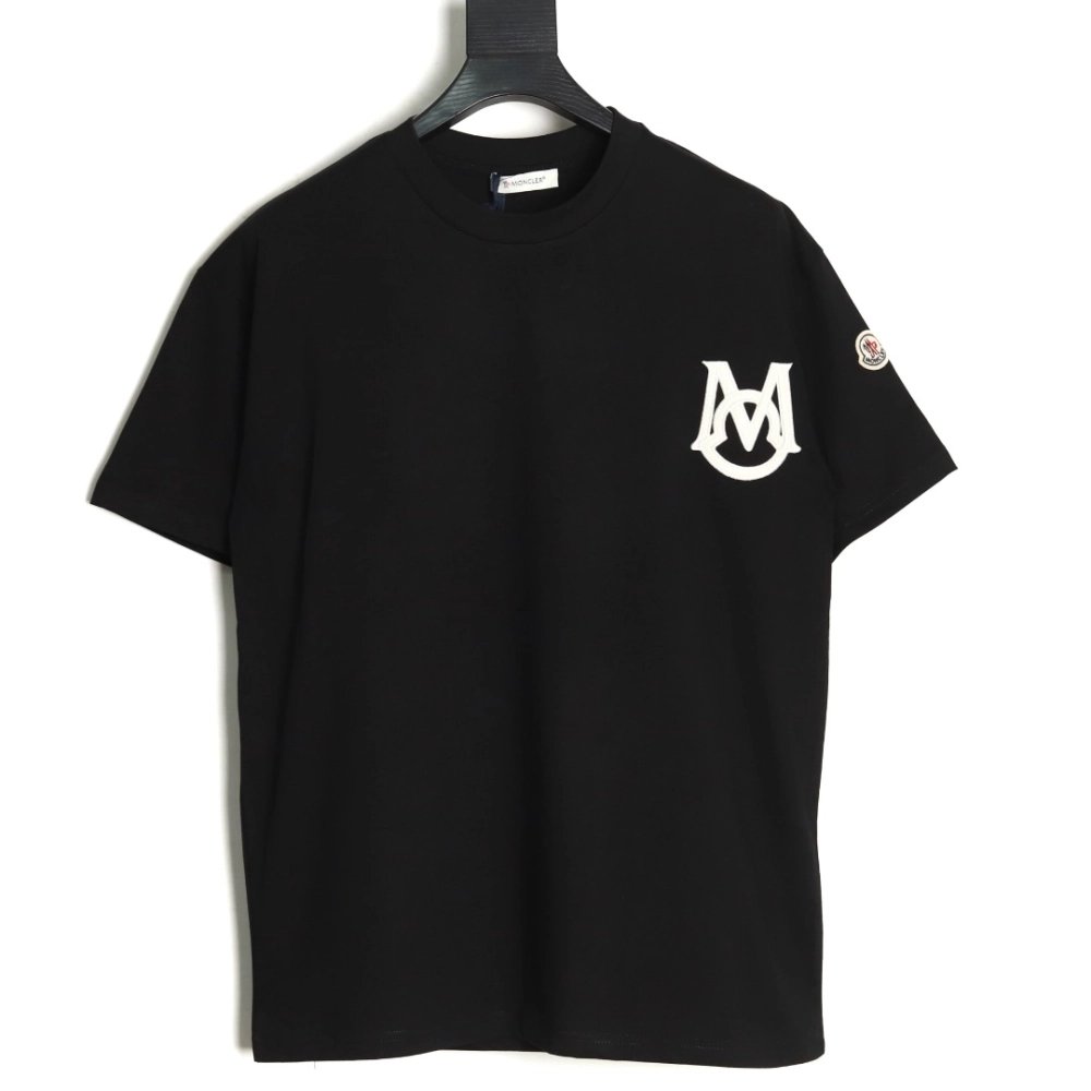 Moncler M letter cat ear logo round neck short-sleeved T-shirt,Moncler