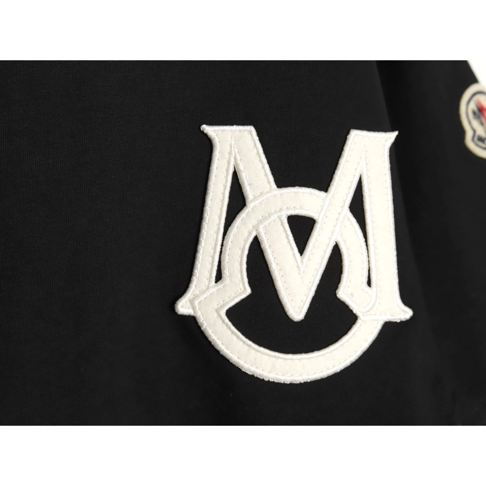 Moncler M letter cat ear logo round neck short-sleeved T-shirt,Moncler