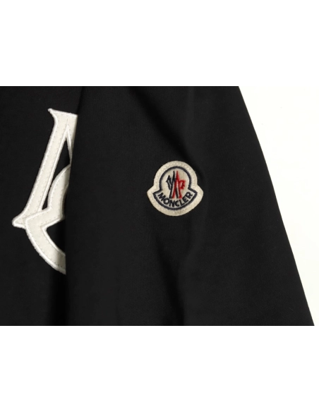 Moncler M letter cat ear logo round neck short-sleeved T-shirt,Moncler