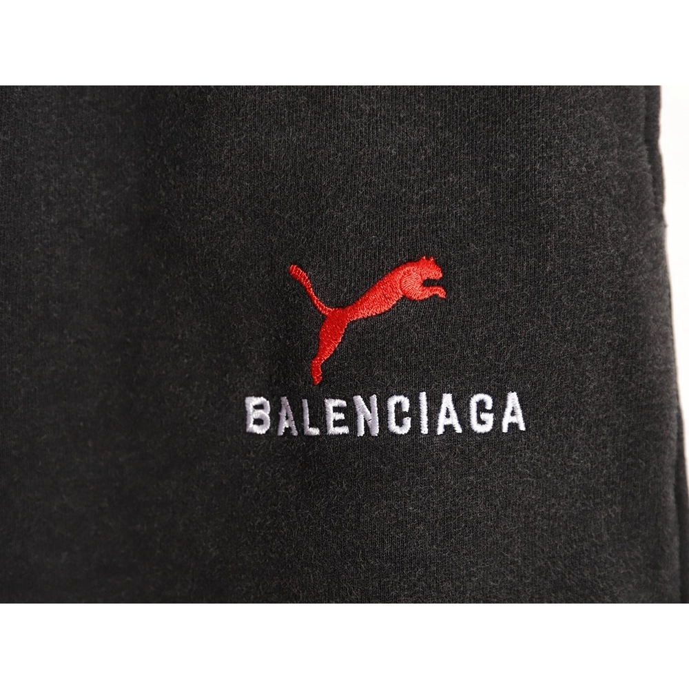 Balenciaga puma joint washed distressed shorts,Balenciaga