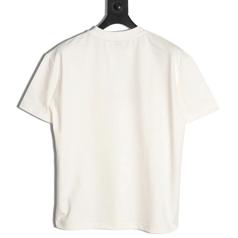 Burberry Heart Letter Embroidered Round Neck Short Sleeve T-shirt,Burberry