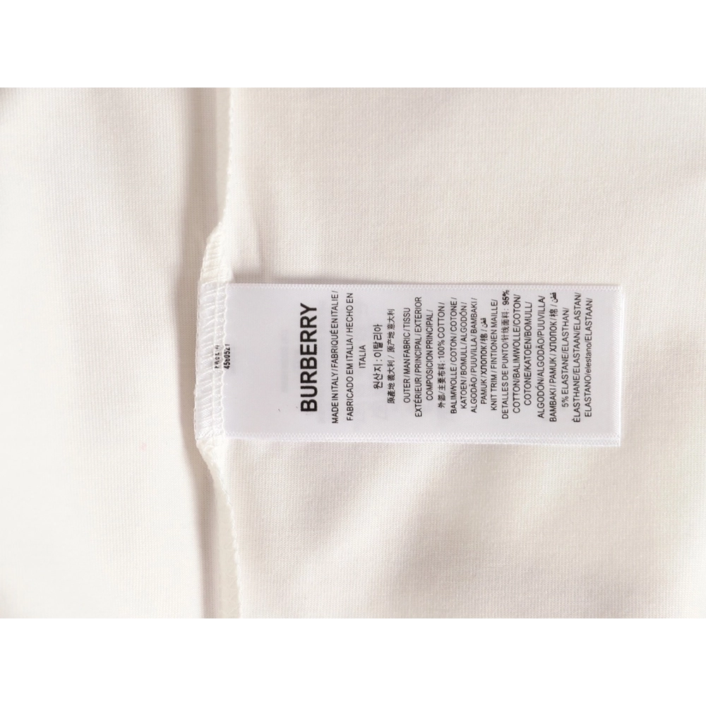 Burberry Heart Letter Embroidered Round Neck Short Sleeve T-shirt,Burberry