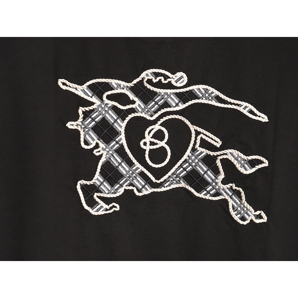 Burberry Warhorse Embroidered Round Neck Short Sleeve T-Shirt TSK1,Burberry