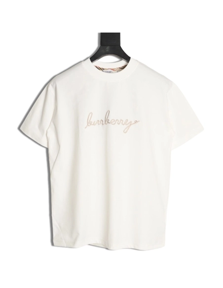 Burberry Warhorse Embroidered Round Neck Short Sleeve T-Shirt,Burberry