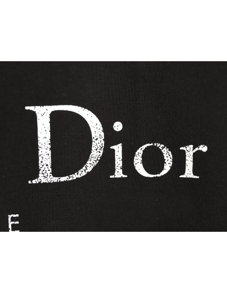 Dior gradient letter round neck short sleeve T-shirt TSK1,Dior