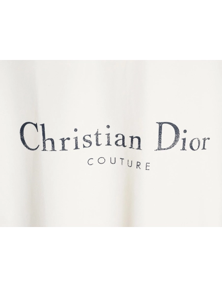 Dior gradient letter round neck short sleeve T-shirt,Dior