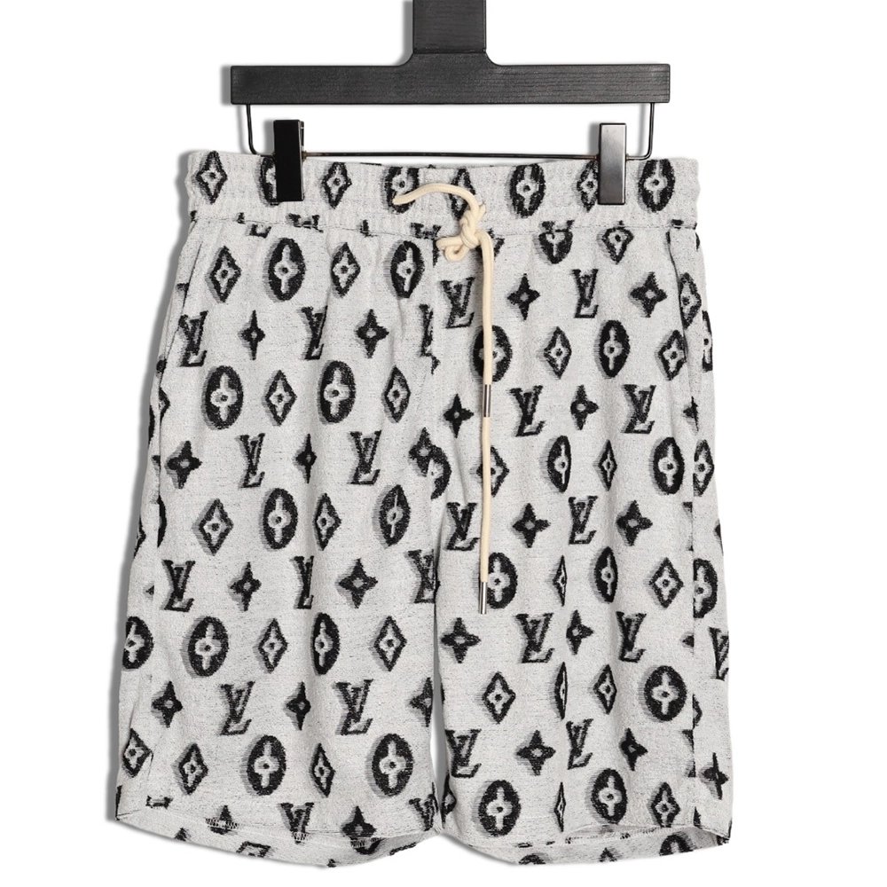 Louis Vuitton all-over monogram logo jacquard shorts TSK1,Louis Vuitton