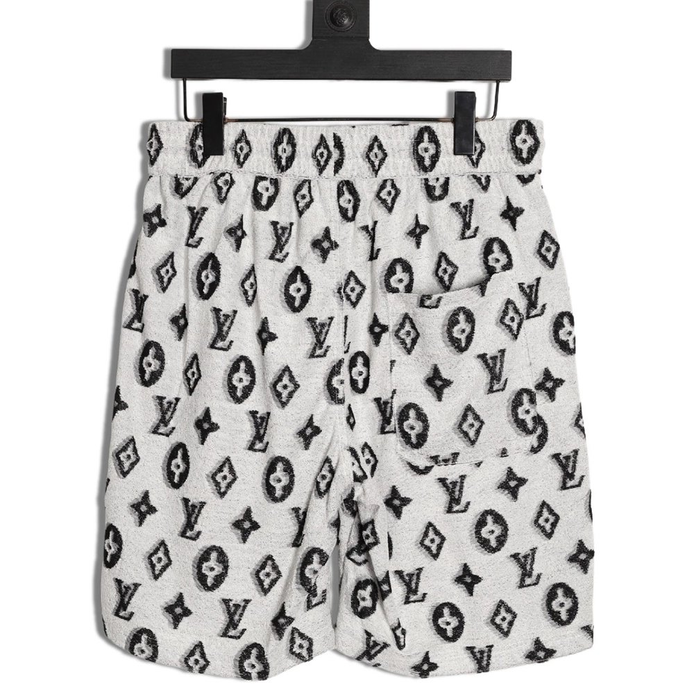 Louis Vuitton all-over monogram logo jacquard shorts TSK1,Louis Vuitton