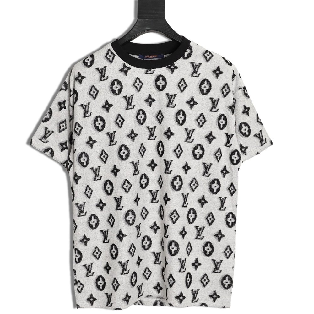 Louis Vuitton all-over monogram logo jacquard towel T-shirt TSK1,Louis Vuitton