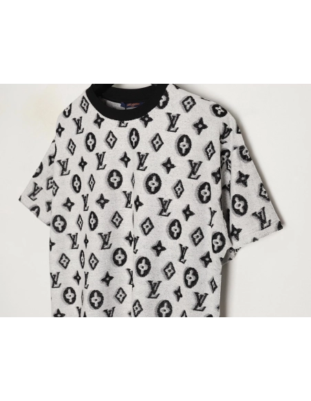 Louis Vuitton all-over monogram logo jacquard towel T-shirt TSK1,Louis Vuitton