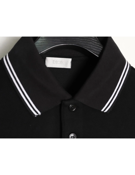 Dior embroidered logo short-sleeved polo shirt TSK1,Dior