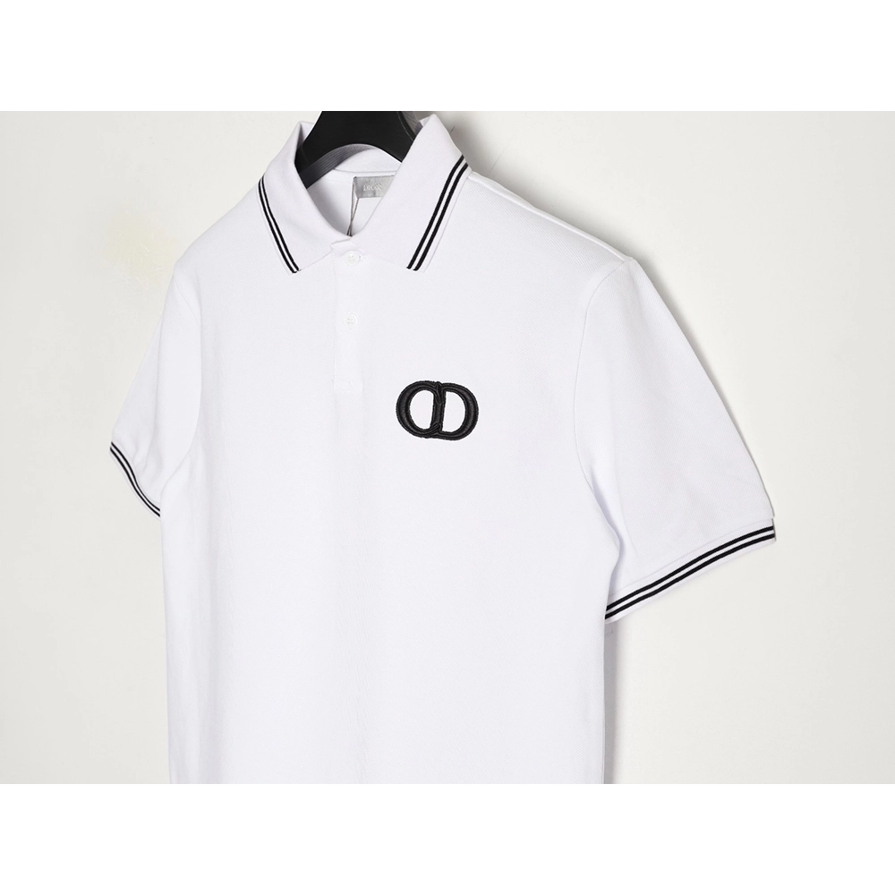 Dior embroidered logo short-sleeved polo shirt,Dior
