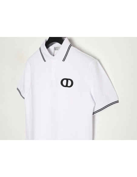 Dior embroidered logo short-sleeved polo shirt,Dior