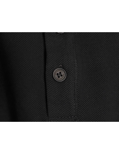 Burberry leather logo short-sleeved polo shirt TSK1,Burberry